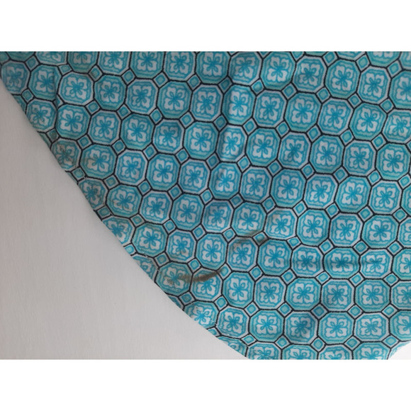 The Limited Women's Blue White Geometric Print Button Down Shirt Long Sleeve 2X - Picture 12 of 16